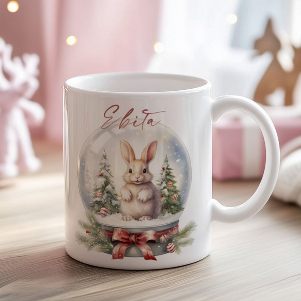 Bunny In A Snow Ball - Ceramic Mug 330ml - GOTShirts