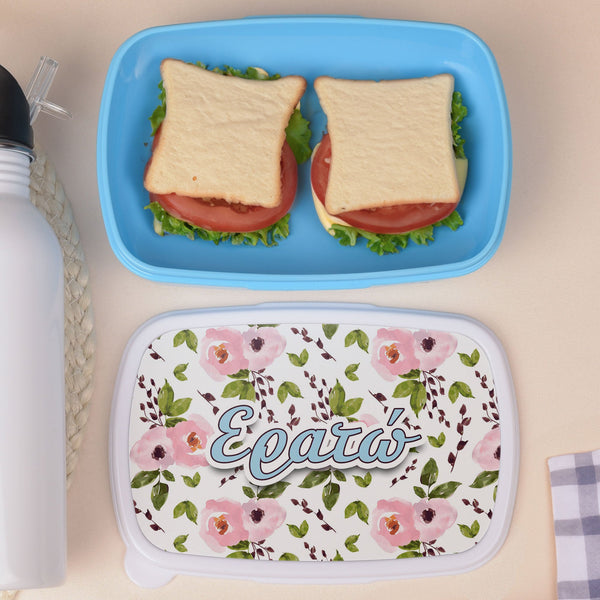 Floral Pattern - Plastic Lunch Box - GOTShirts