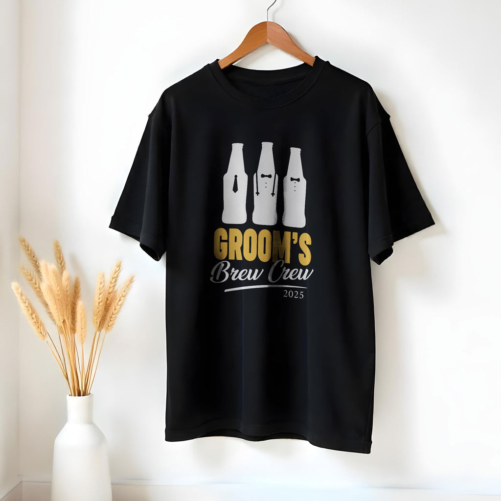 Groom's Brew Crew T-Shirt - GOTShirts