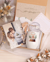 Bunny Snowball - Magnetic Puzzle & Wine Mug Gift Box - GOTShirts