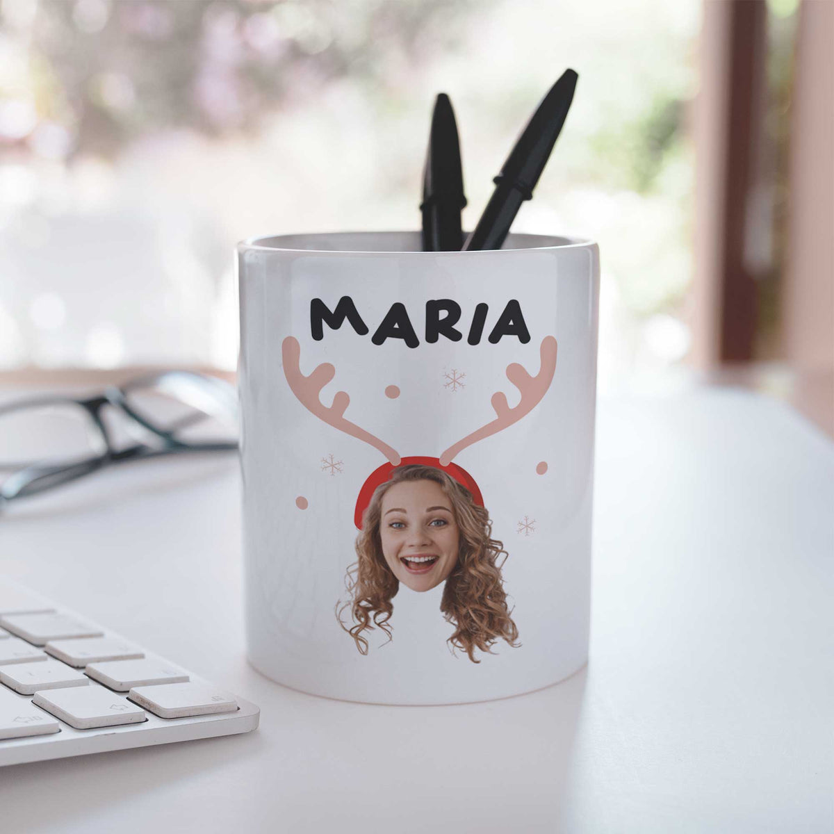 Christmas Photo - Ceramic Pencil Holder - GOTShirts