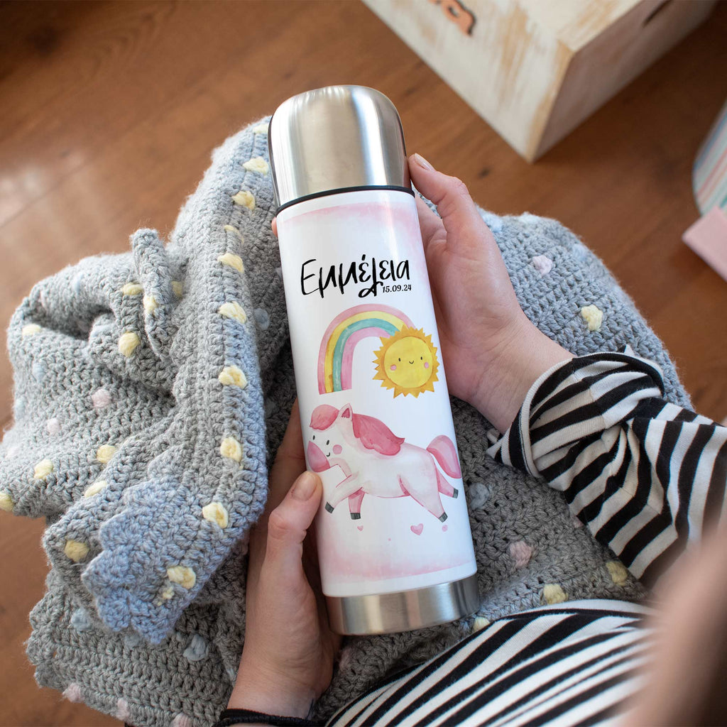 Unicorn Rainbow - Stainless Steel Thermos 750ml - GOTShirts