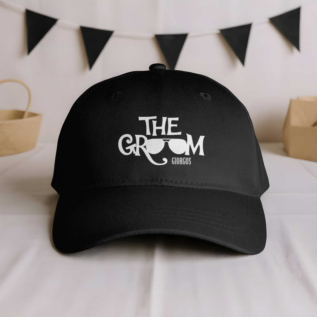 The Groom Glasses Design - Cap - GOTShirts