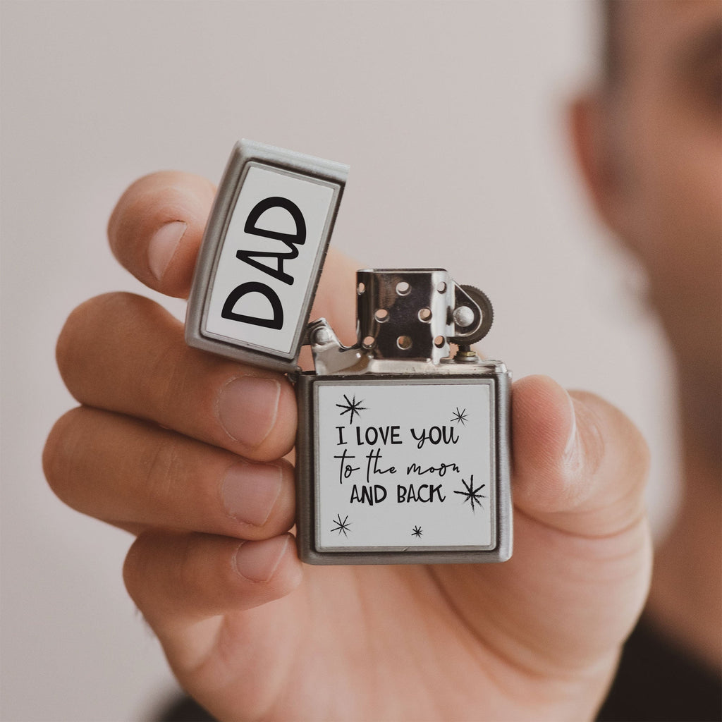 Dad I Love You - Silver Metallic Lighter - GOTShirts