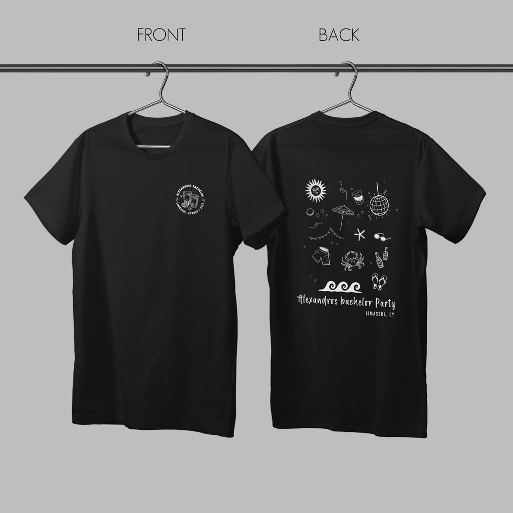 Summer Bachelor Party - T-shirt (2 Sides Print) - GOTShirts