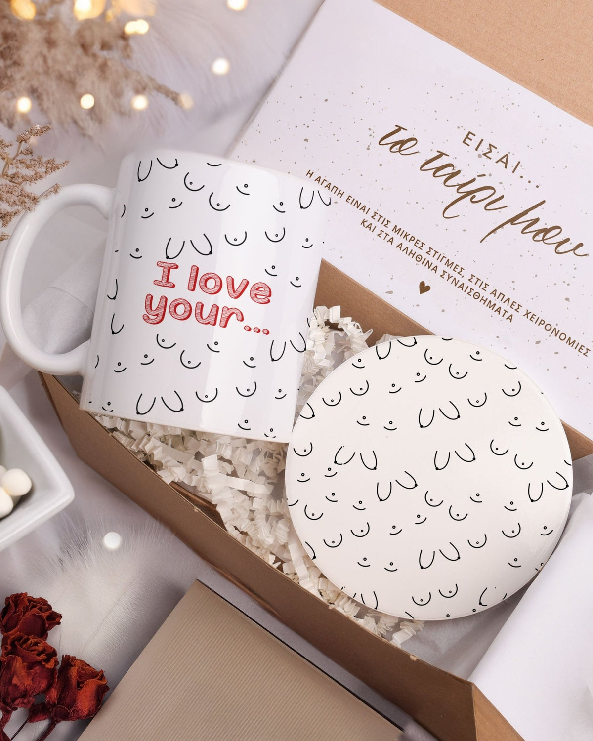 I Love Your - Ceramic Mug 11oz & Coaster Gift Box - GOTShirts