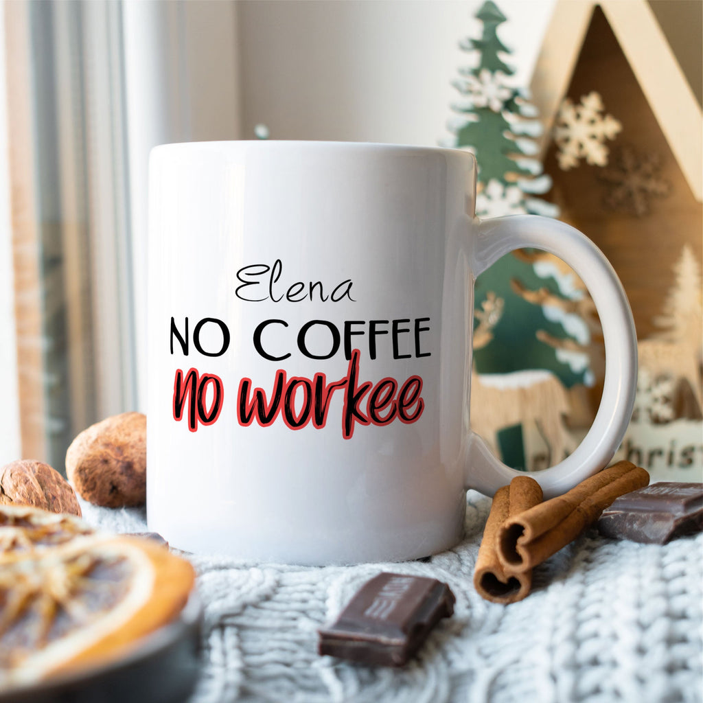 No Coffee No workee - Ceramic Mug 330ml - GOTShirts