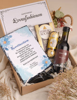 Retirement Wishes Blue Flowers - Rock Slate Gift Box - GOTShirts