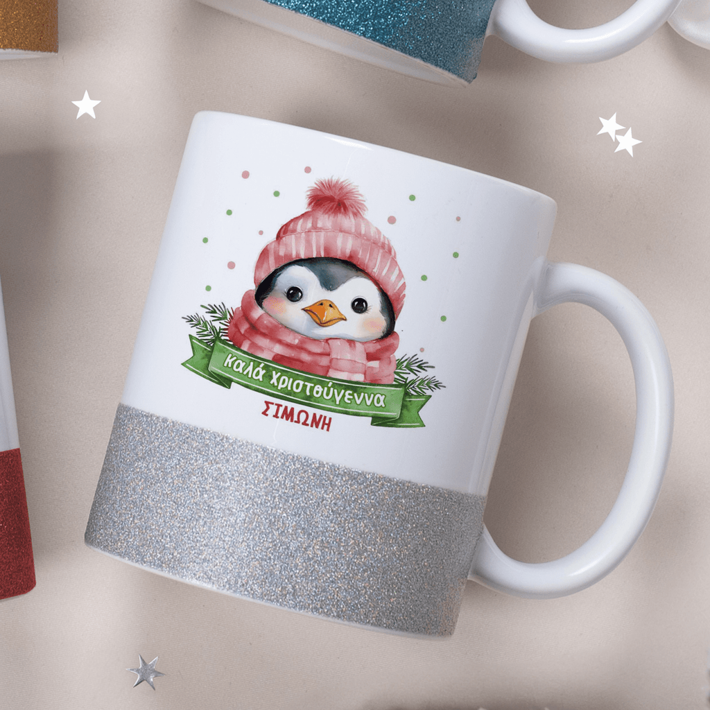 Penguin - Ceramic Glitter Mug - GOTShirts