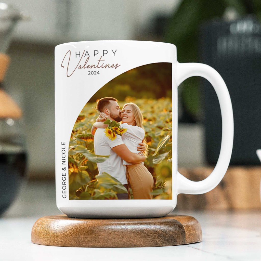 Happy Valentine's - Large Ceramic Coffee Mug - GOTShirts