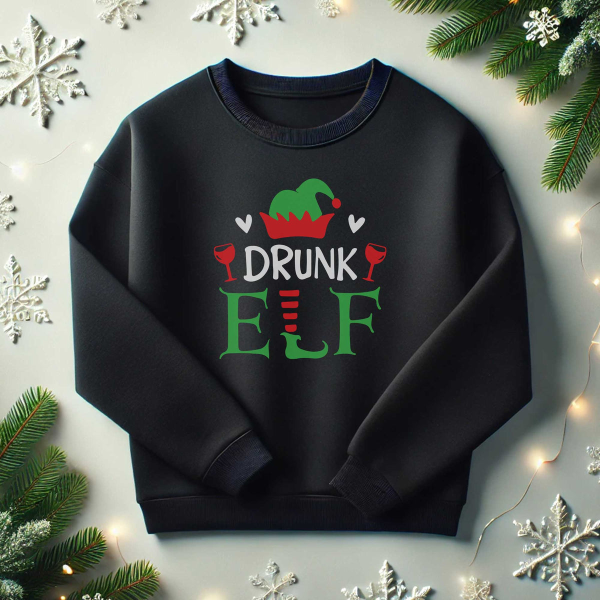 Drunk Elf Sweatshirt - GOTShirts