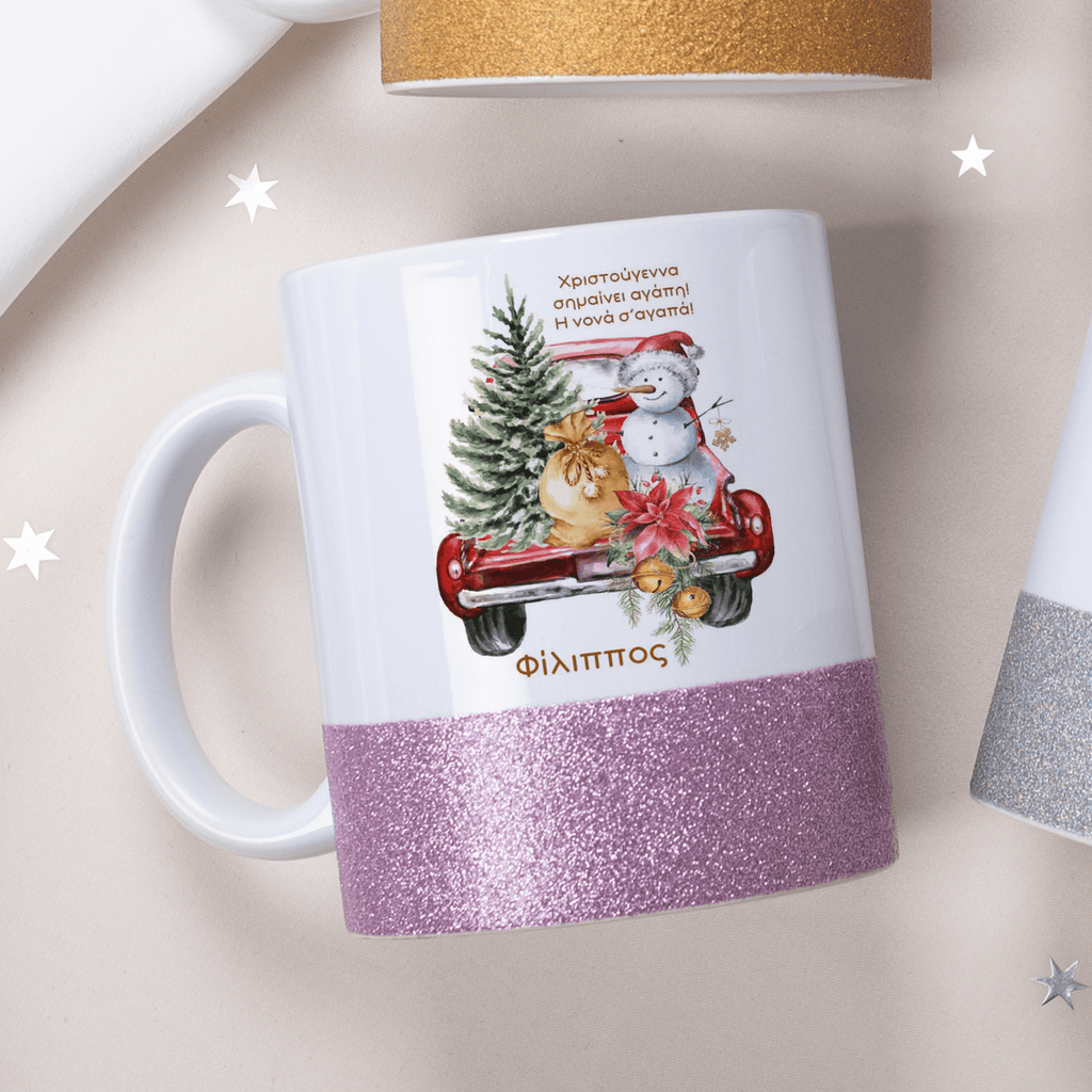 Christmas Means Love - Ceramic Glitter Mug - GOTShirts