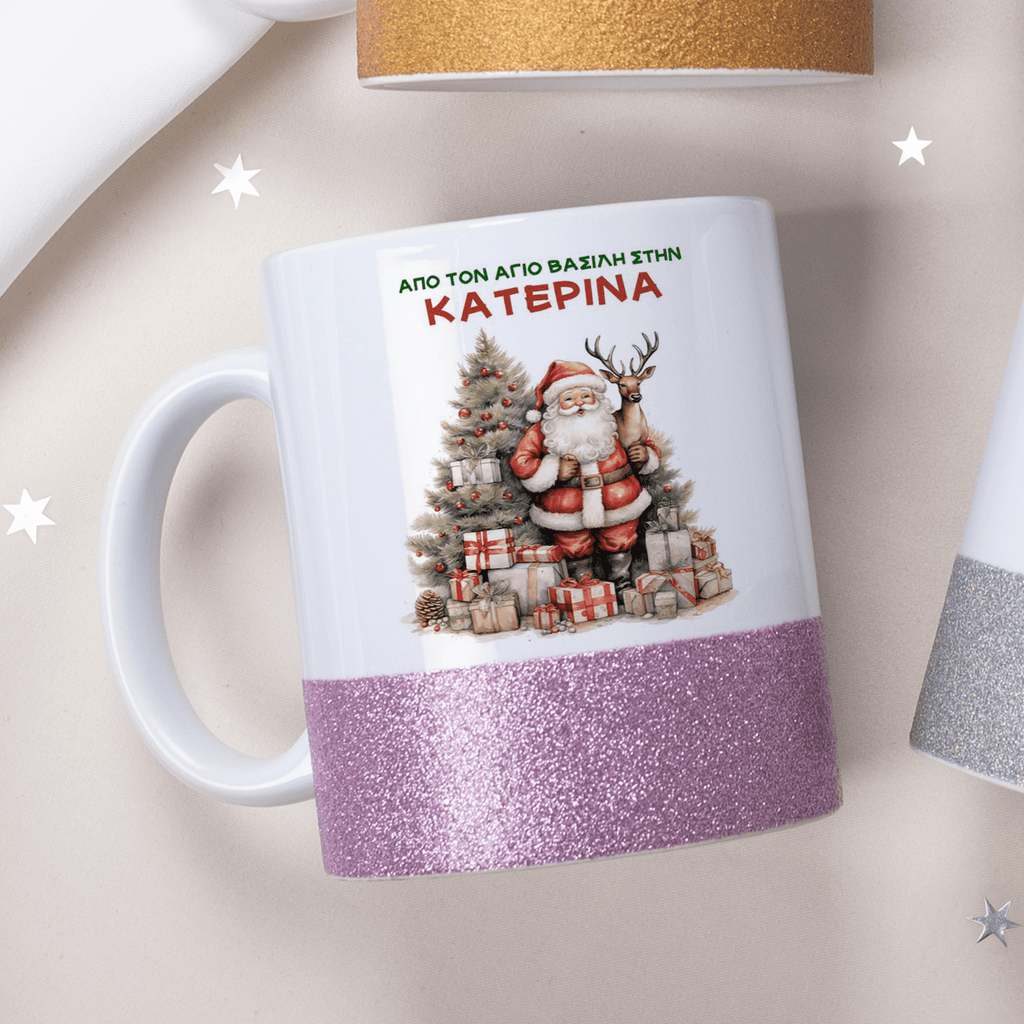Santa's Gifts - Ceramic Glitter Mug - GOTShirts