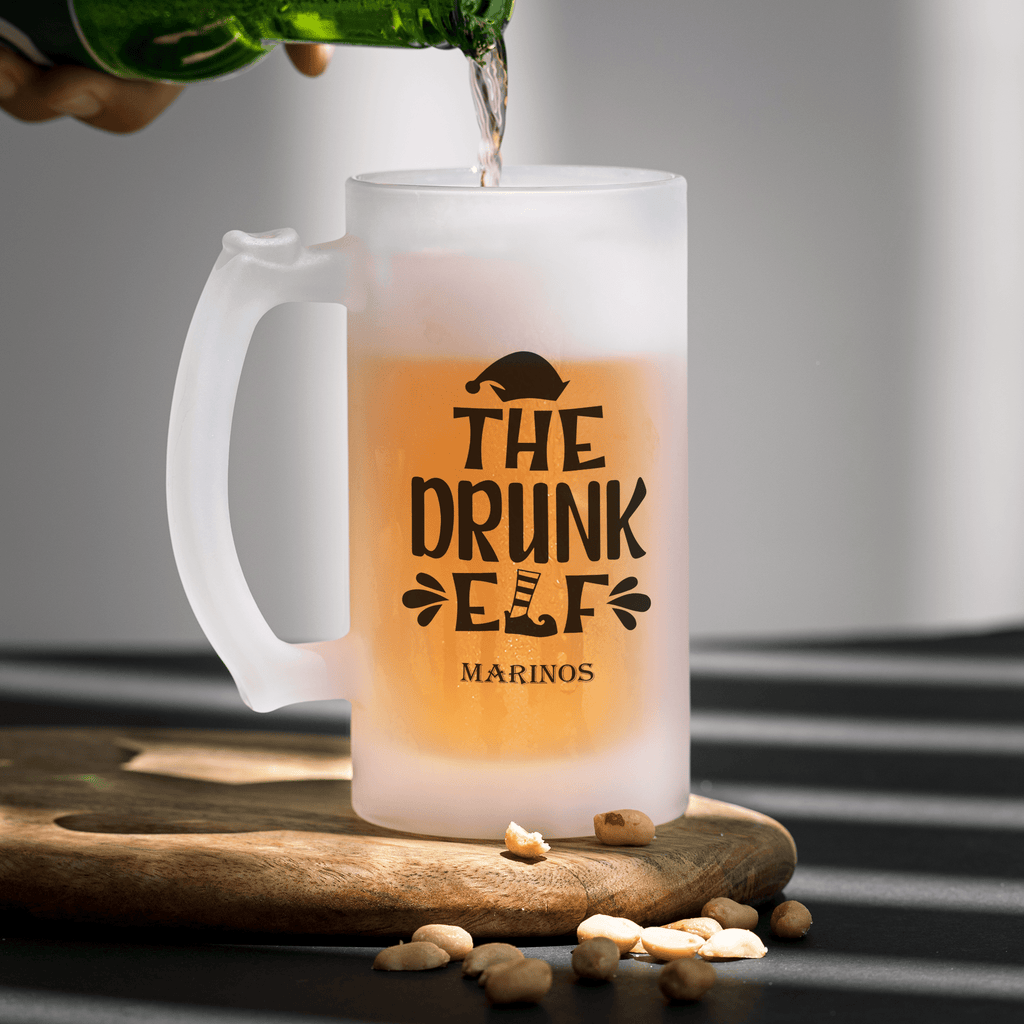 Drunk Elf - Frosted Beer Glass - GOTShirts
