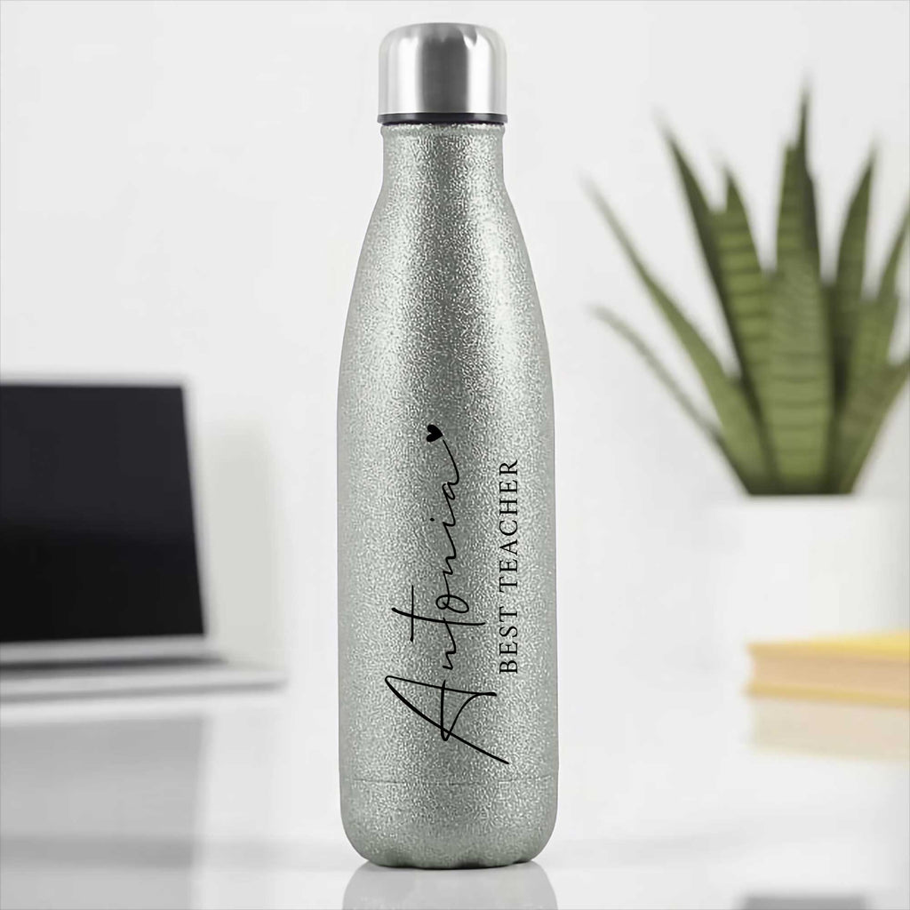 Best Teacher - Glitter Bowling Bottle - GOTShirts