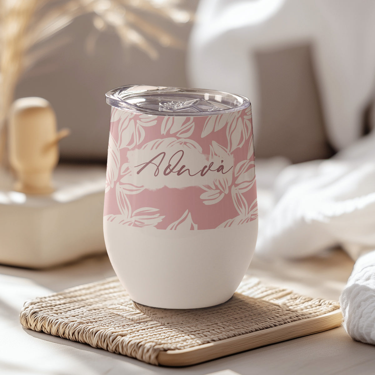 Flowers - Stainless Steel White Mug - GOTShirts
