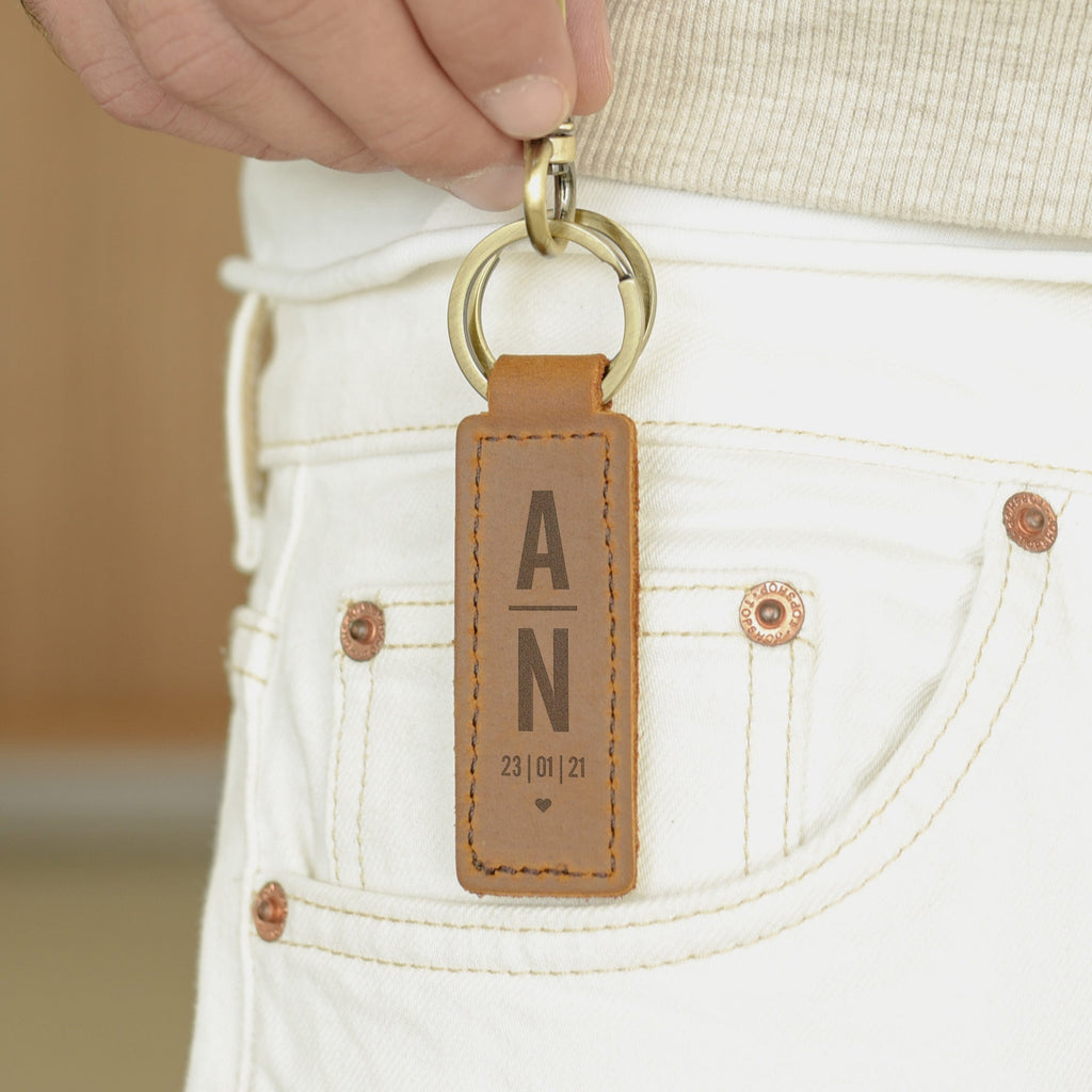 Engraved Leather Keyring - GOTShirts