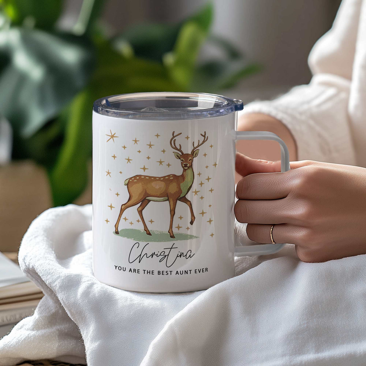 You Are The Best Aunt Ever - Stainless Steel Mug With Handle - GOTShirts