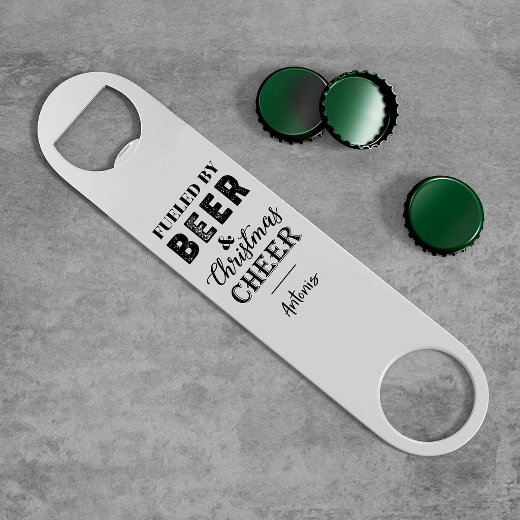 Fuel By Beer - Stainless Steel Bottle Opener - GOTShirts