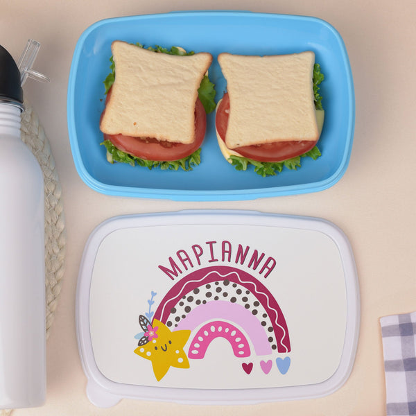 Pink Rainbow - Plastic Lunch Box - GOTShirts