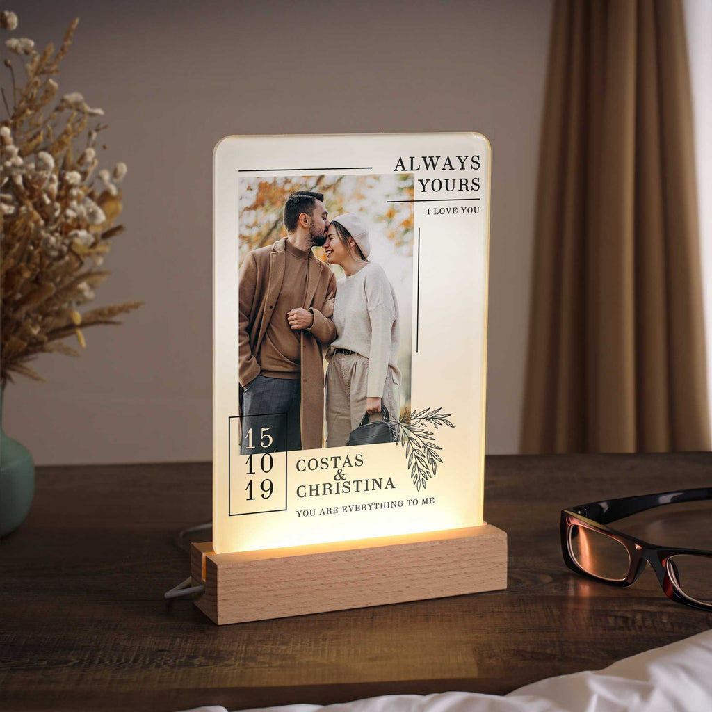 Always Yours - Night Light Frame - GOTShirts