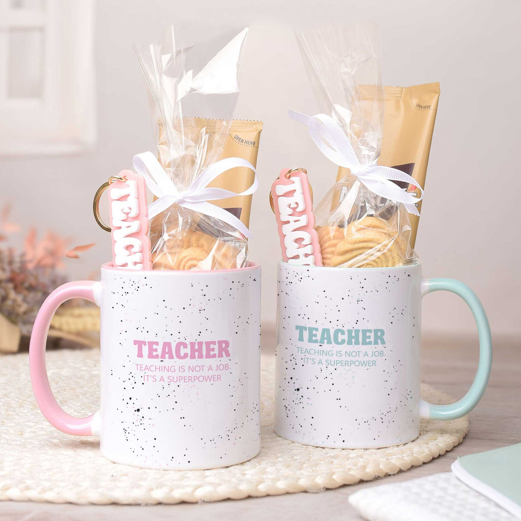 Teaching Is Superpower - Mug & Keyring Gift Set - GOTShirts