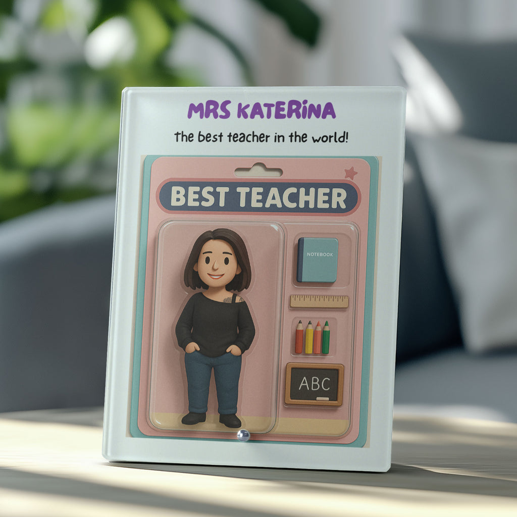 Teacher's Figure - Glass Frame - GOTShirts