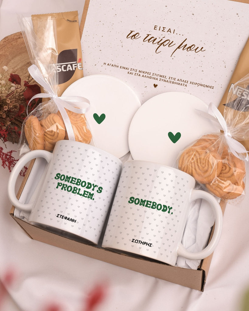 Somebody's Problem - Ceramic Mug 11oz & Coaster Gift Box - GOTShirts