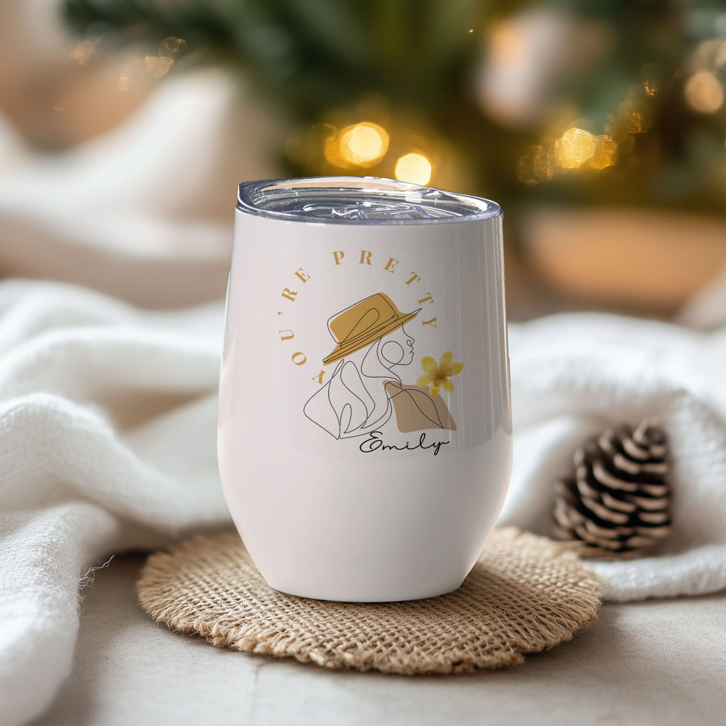 You Are Pretty - Stainless Steel White Mug - GOTShirts