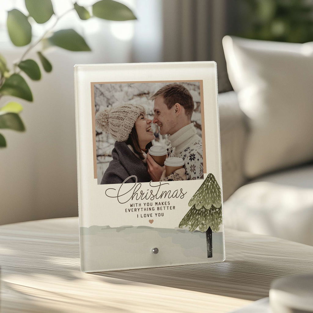 Christmas With You - Glass Frame - GOTShirts