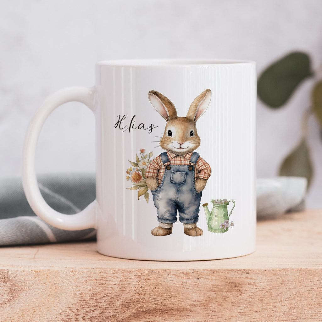 Vintage Garden Bunny - Ceramic Mug 330ml - GOTShirts