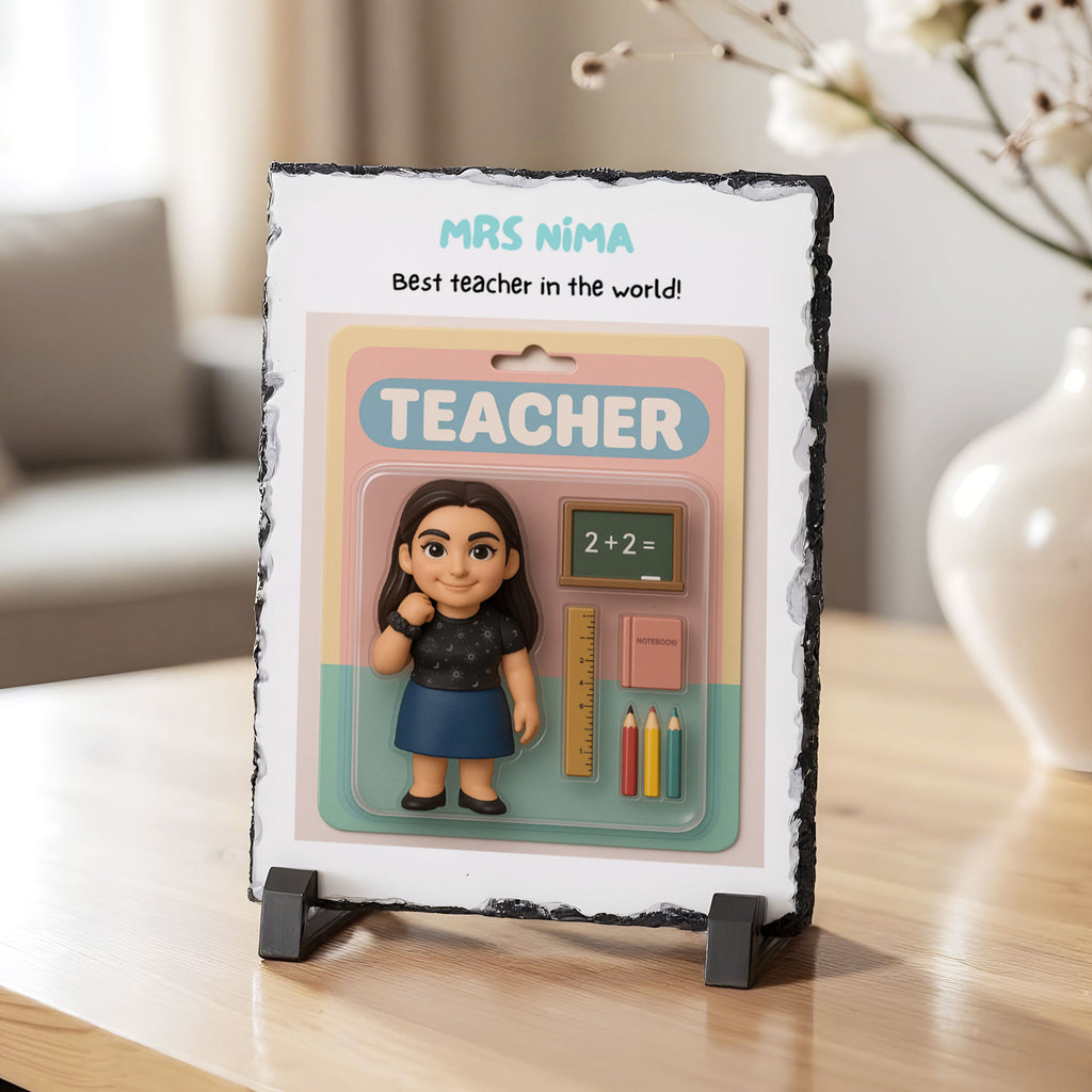 Teacher's Figure - Rock Photo Slate - GOTShirts