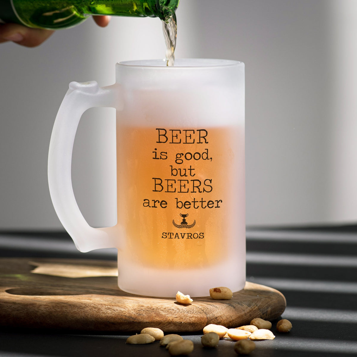 Beers Are Better - Frosted Beer Glass - GOTShirts