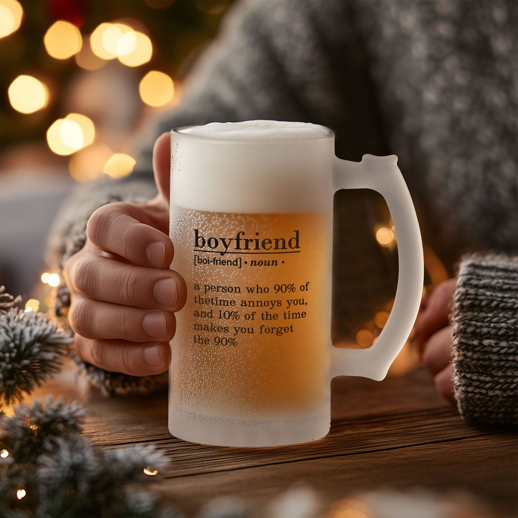 Boyfriend - Frosted Beer Glass - GOTShirts