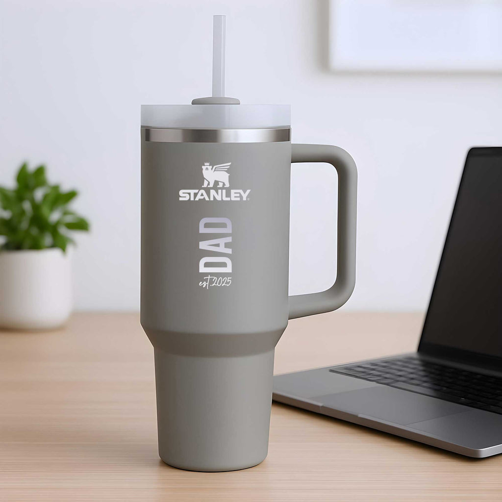 Stanley Quencher Engraved Tumbler - Ash - GOTShirts