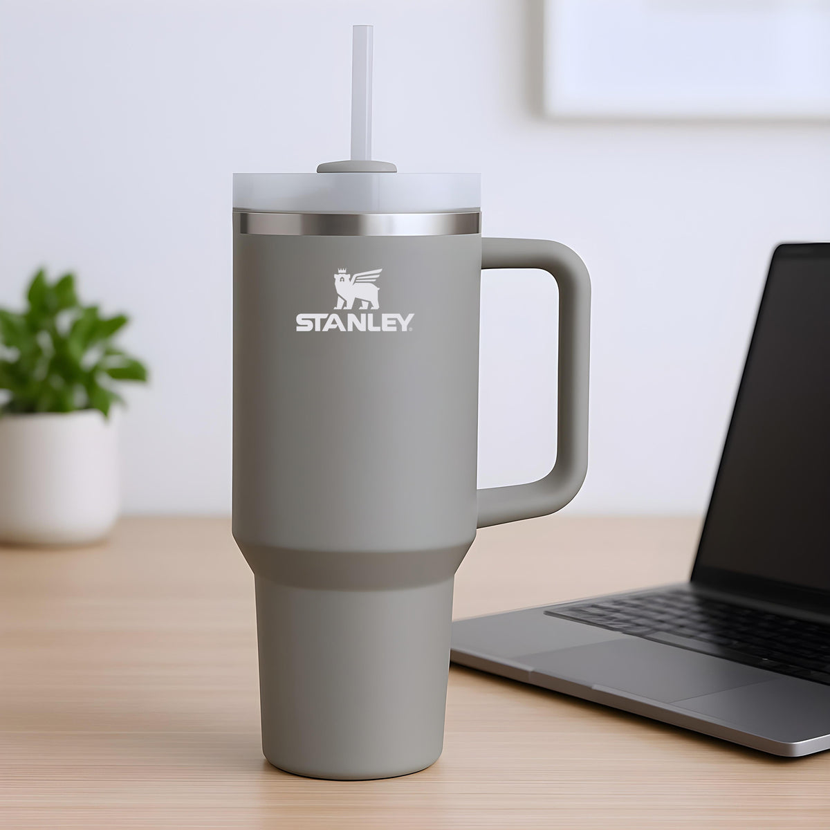 Stanley Quencher Engraved Tumbler - Ash - GOTShirts