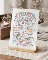 Cute Doodle - Bamboo Stand Frame - GOTShirts