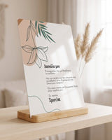 Floral - Bamboo Stand Frame - GOTShirts