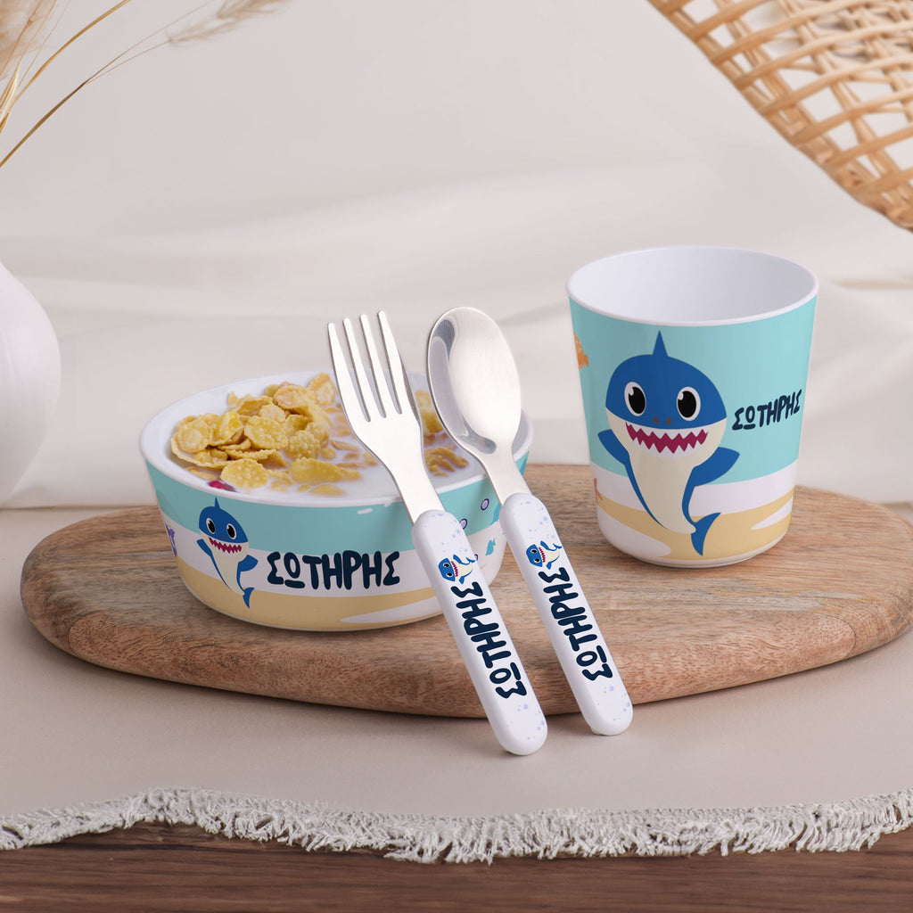 Little Treasures Mealtime Set - Shark - GOTShirts