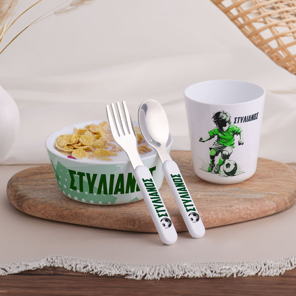 Little Treasures Mealtime Set - Football - GOTShirts