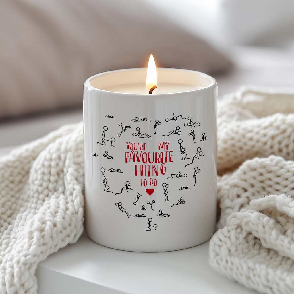 My Favorite - Ceramic Candle Holder With Scented Candle - GOTShirts
