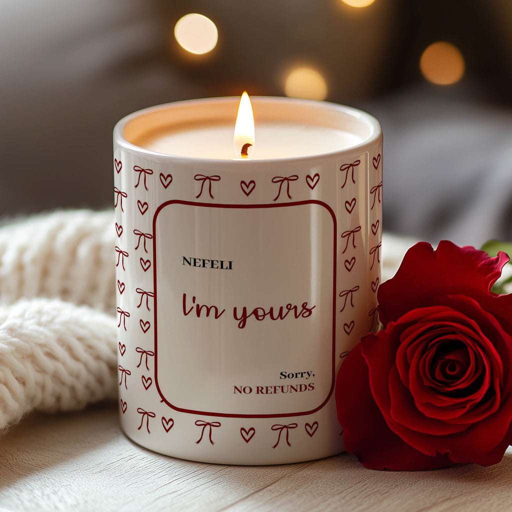 I'm Yours - Ceramic Candle Holder With Scented Candle - GOTShirts