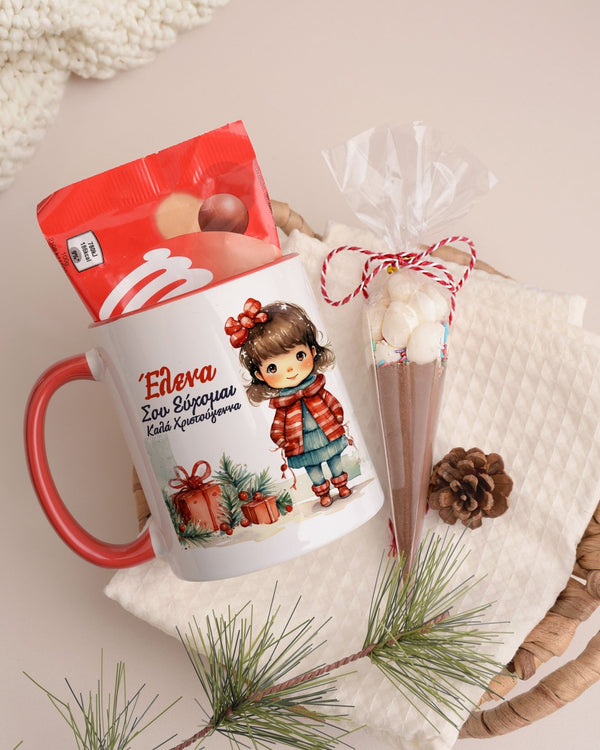 Christmas Girl - Mug & Paintings Gift Box - GOTShirts