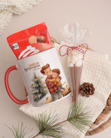 Merry Christmas From Godfather - Mug & Paintings Gift Box - GOTShirts
