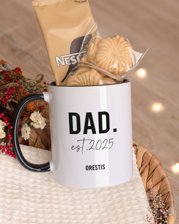 Dad Est - Black Mug Gift Box - GOTShirts