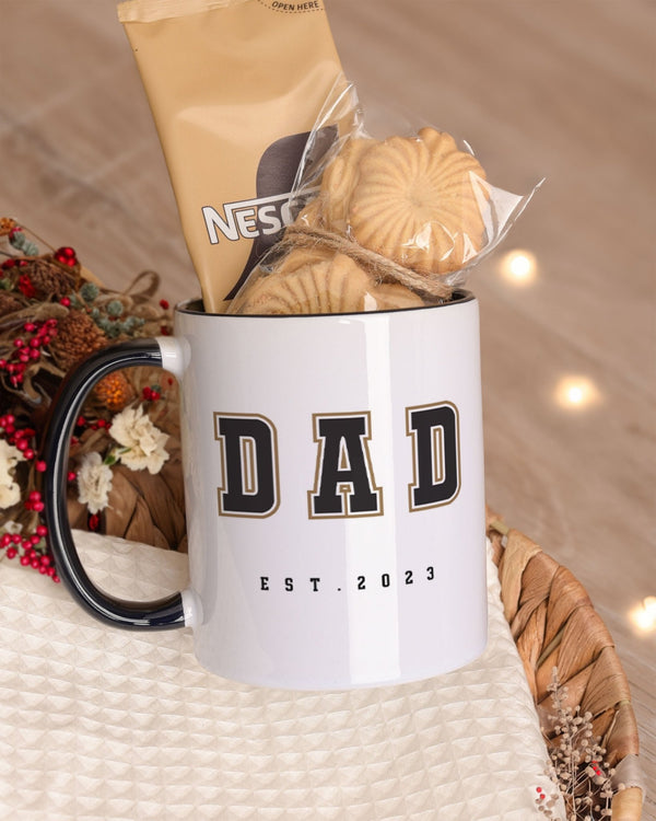 Dad Est - Black Mug Gift Box - GOTShirts