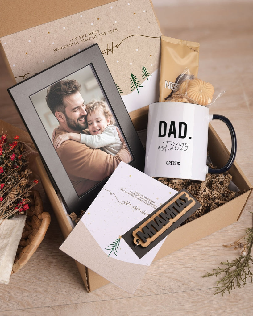 Dad Est - Black Mug Gift Box - GOTShirts
