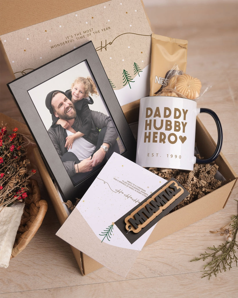 Daddy Hubby Hero - Black Mug Gift Box - GOTShirts