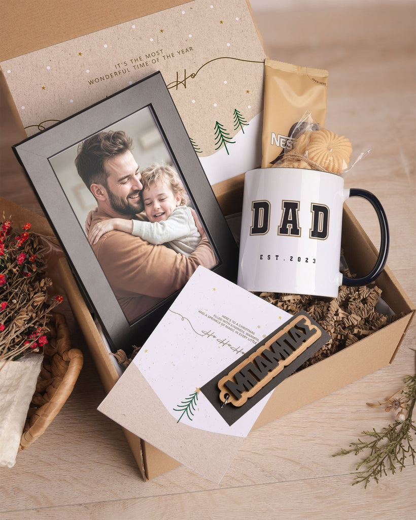 Dad Est - Black Mug Gift Box - GOTShirts