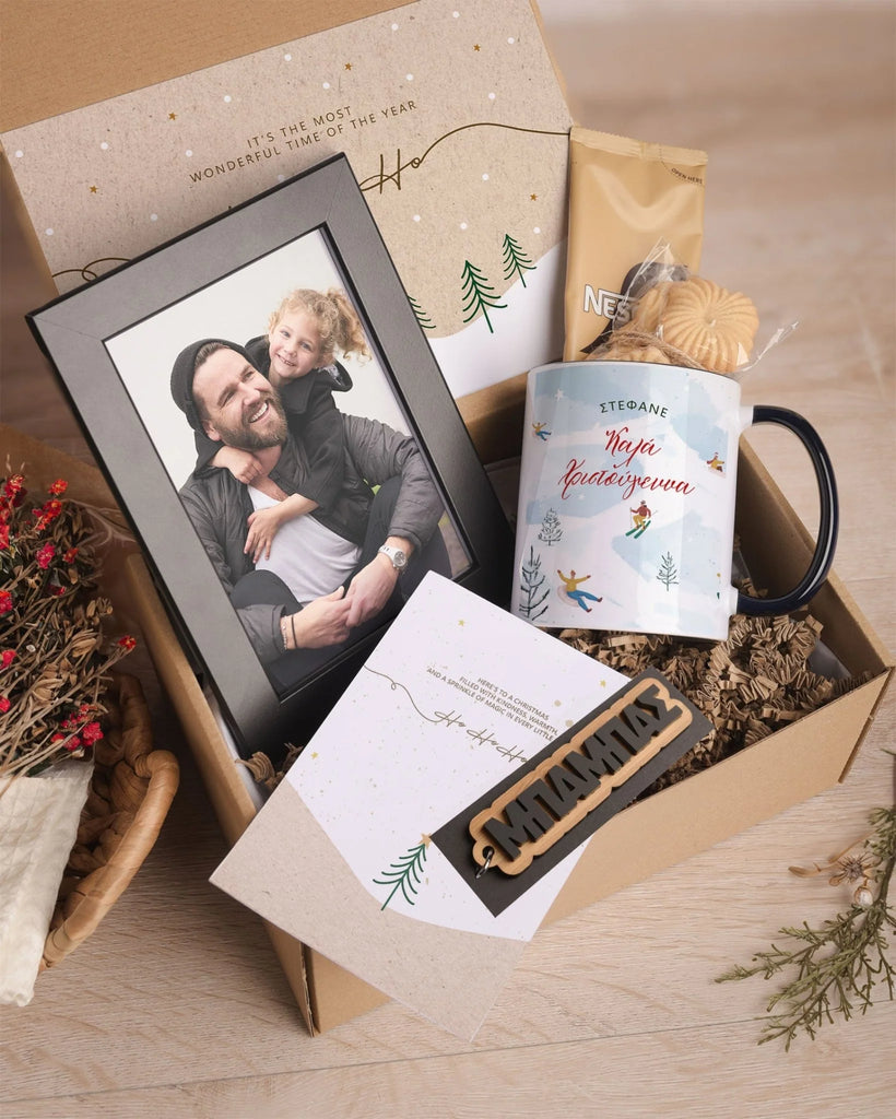 Blue Snowboard - Black Mug Gift Box - GOTShirts